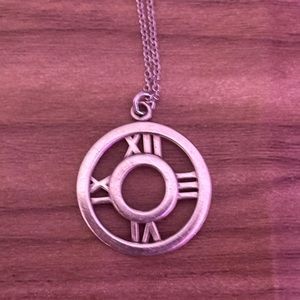 Authentic Tiffany & Co. Atlas Medallion Sterling Silver Pendant Necklace